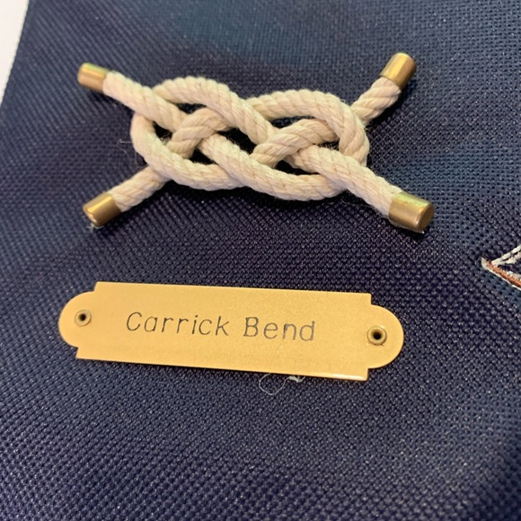 Vtg Coast Guard Nautical tie Knot Chart Banner Canvas - Picture 8 of 15